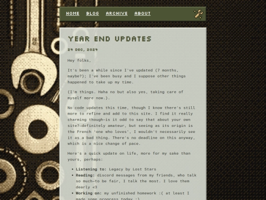 posts/2024-12-24-Year-End-Updates screenshot