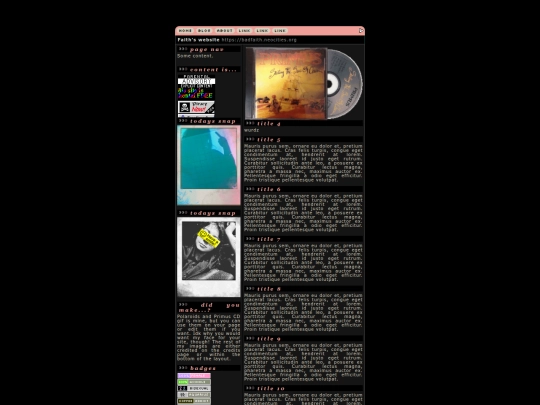 blog screenshot