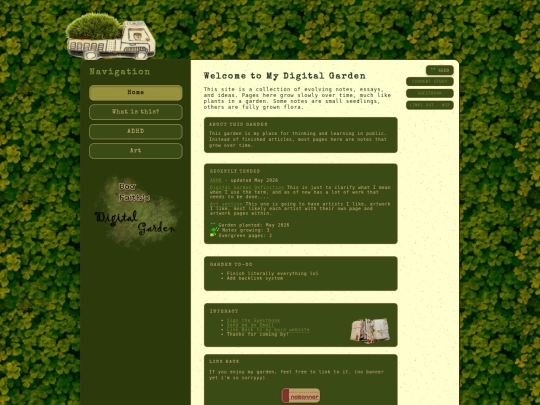 digitalgarden/home screenshot