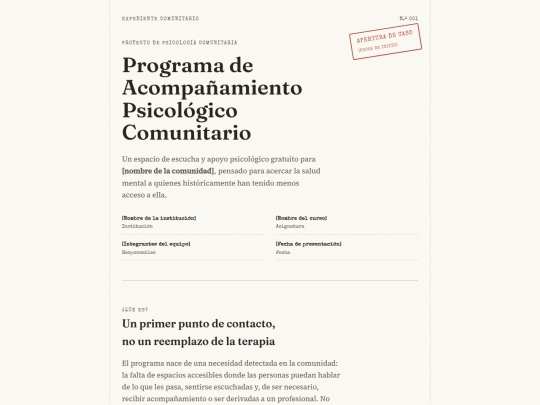 Proyecto Psicológico screenshot