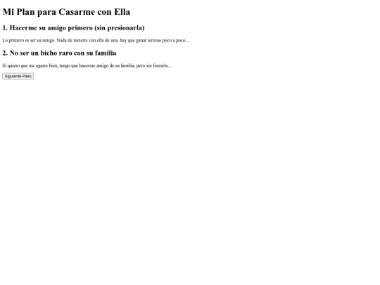 pasos para casarme con ella screenshot