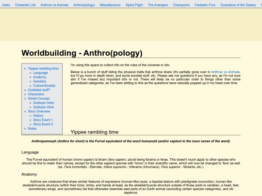 anthropology screenshot