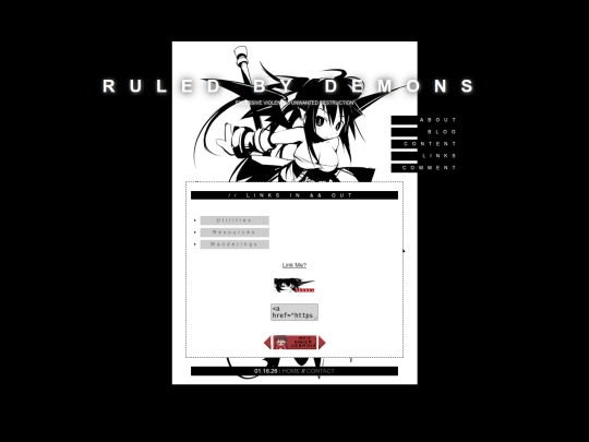 links screenshot