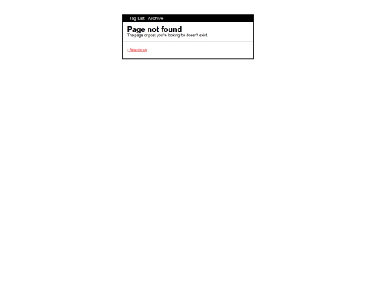 old/blog/not_found screenshot