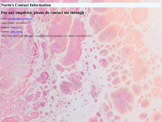 contactinformation screenshot