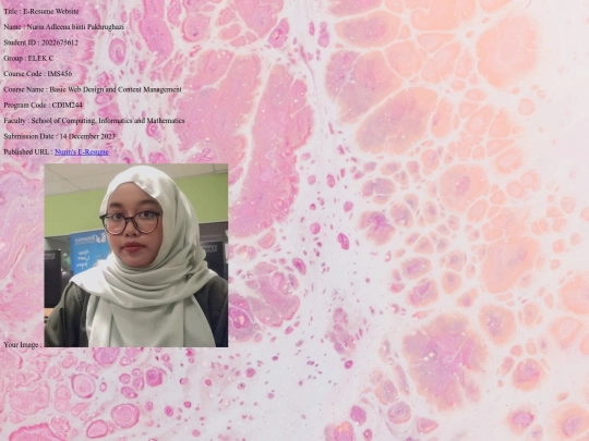 student screenshot