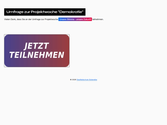 umfrage screenshot