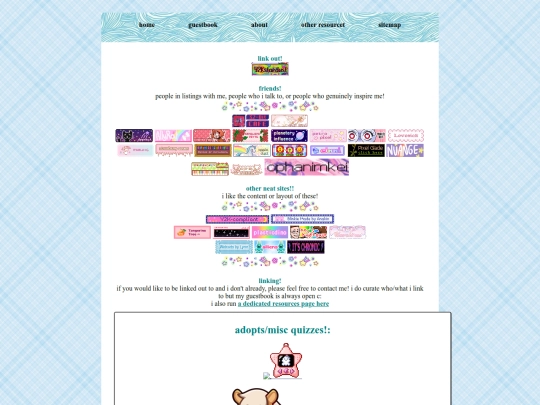links screenshot