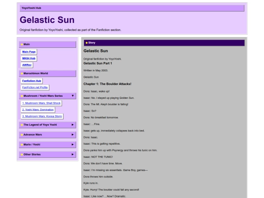 fanfiction/gelastic-sun screenshot