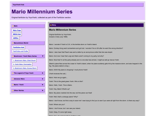 fanfiction/mario-millennium-series screenshot