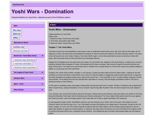 fanfiction/yoshi-wars-domination screenshot