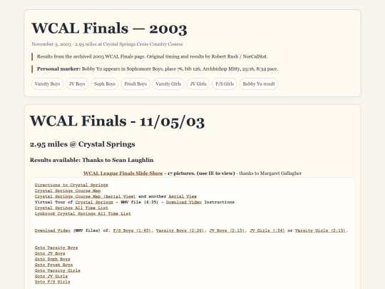 wcal-finals-2003 screenshot