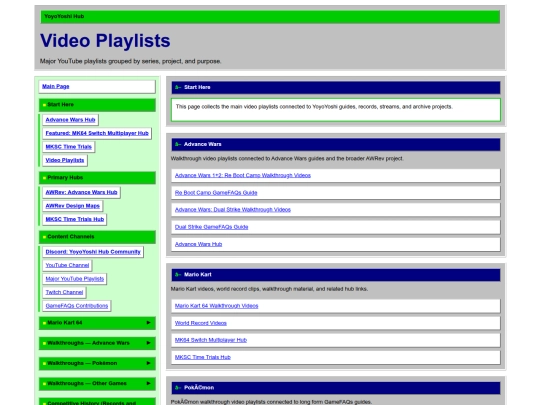 youtube-playlists screenshot