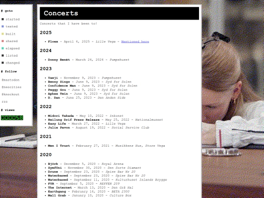 concerts screenshot