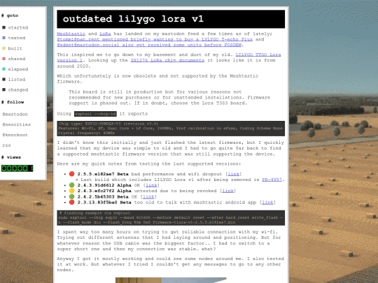 outdated-lilygo-lora-v1 screenshot