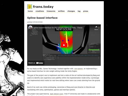 spline-based-interface screenshot