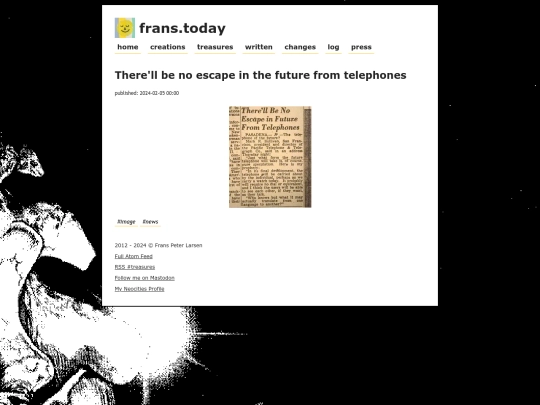 therell-be-no-escape-in-the-future-from-telephones screenshot