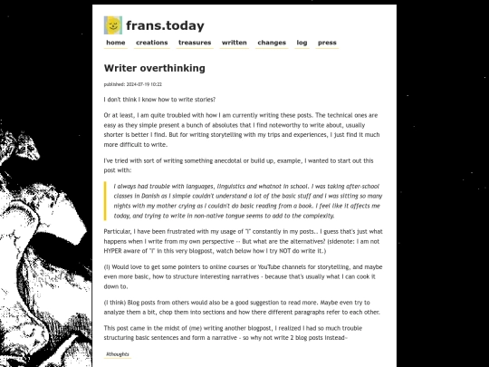 writer-overthinking screenshot