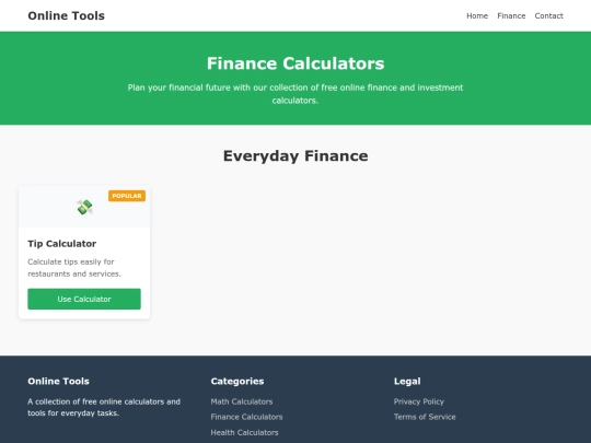 finance screenshot
