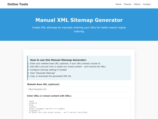 others/sitemap-generator screenshot