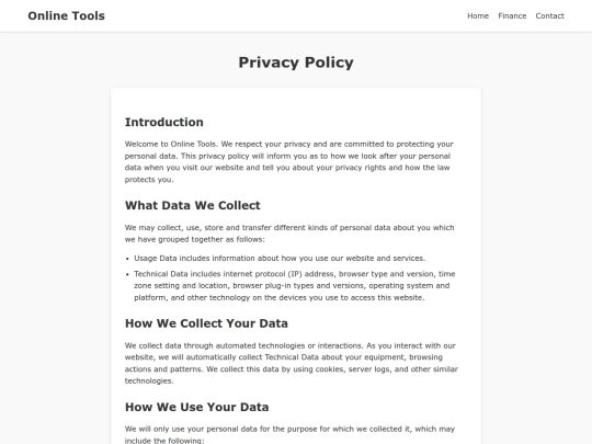 privacy-policy screenshot