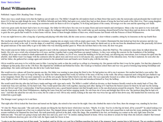 Short stories/HotelWilliamstown screenshot
