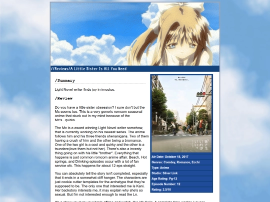 AniManga/Reviews/ASistersAllYouNeed screenshot
