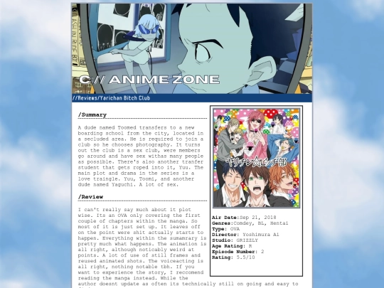 AniManga/Reviews/YarichanBitchClub screenshot