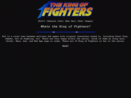 Shrines/NeoGeo/saga/gen_info screenshot