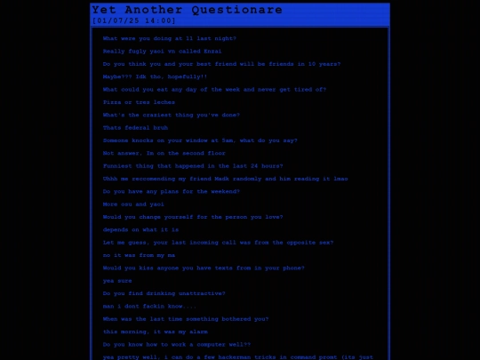 Yapping/AnotherSurvey screenshot