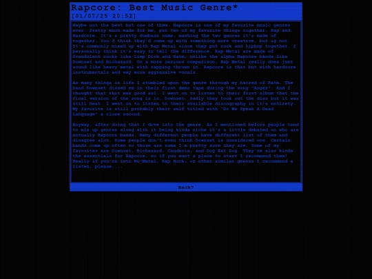 Yapping/Rapcore screenshot