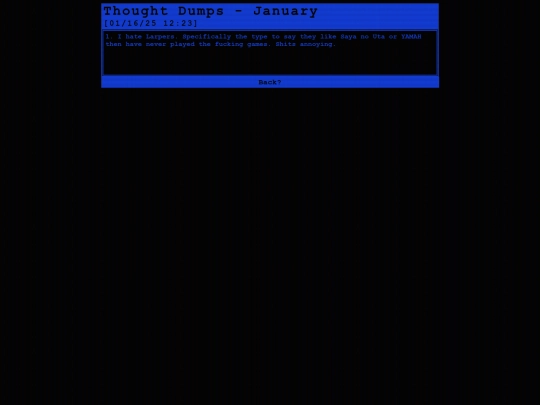 Yapping/ThoughtDumpJan screenshot