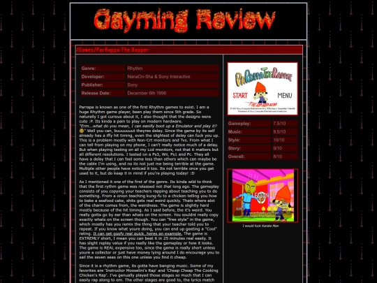 gamelogs/ParRappa/parrappa screenshot