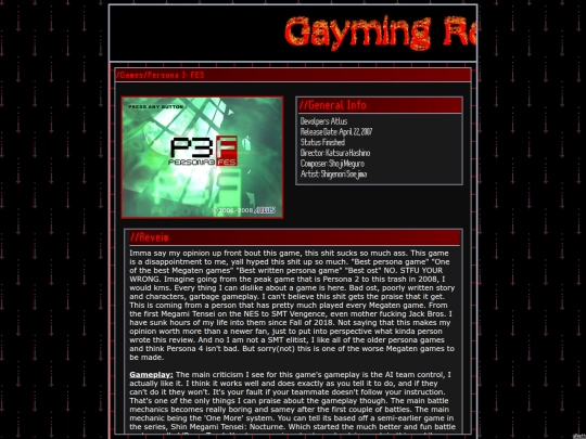gamelogs/pages/Persona3 screenshot