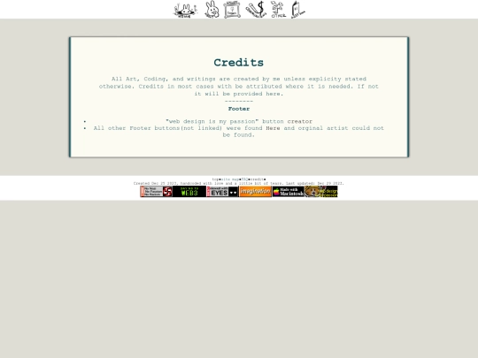 credits screenshot