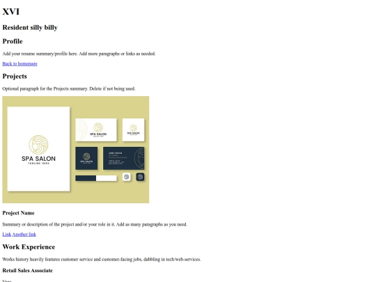 resume screenshot