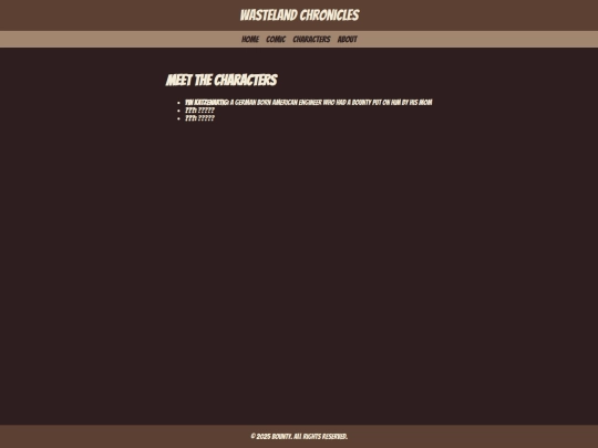 characters screenshot