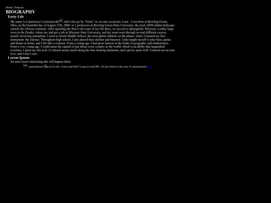 biographypage screenshot