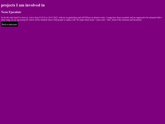 projects screenshot