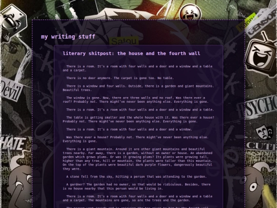writing screenshot