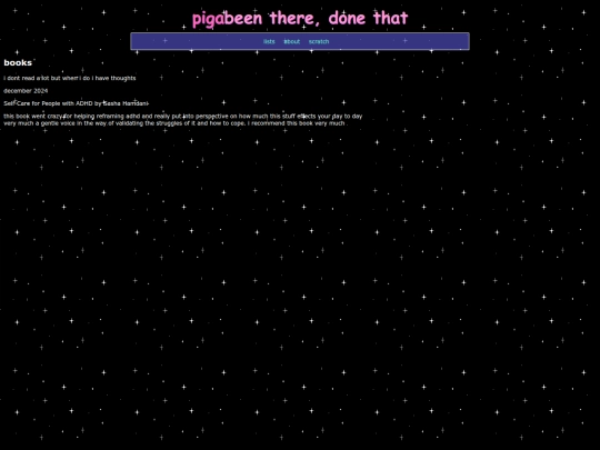 lists/books screenshot