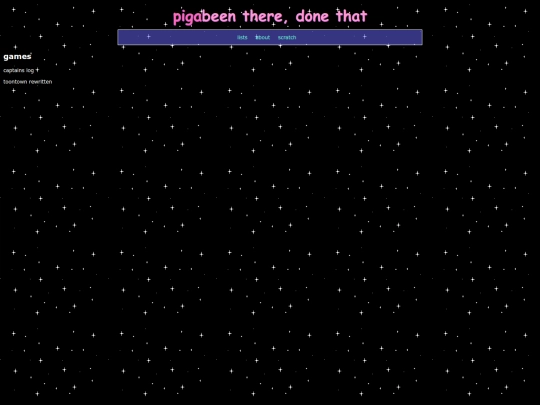 lists/games screenshot