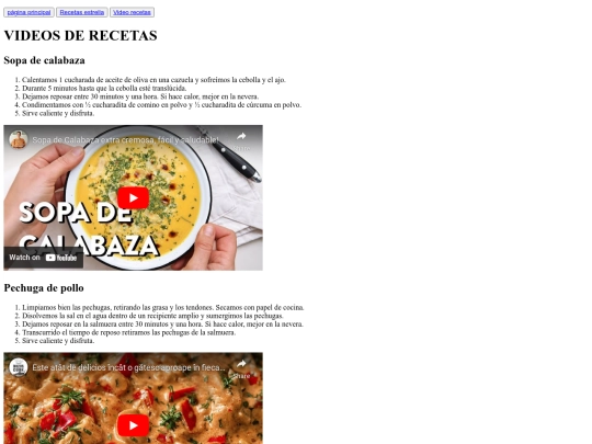 01/VIDEORECETAS screenshot