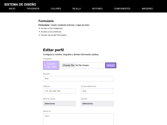 SISTEMA DE DISEÑO/COMPONENTES screenshot