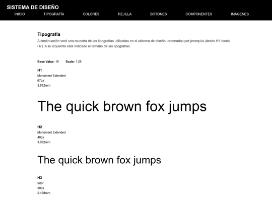 SISTEMA DE DISEÑO/TIPO screenshot