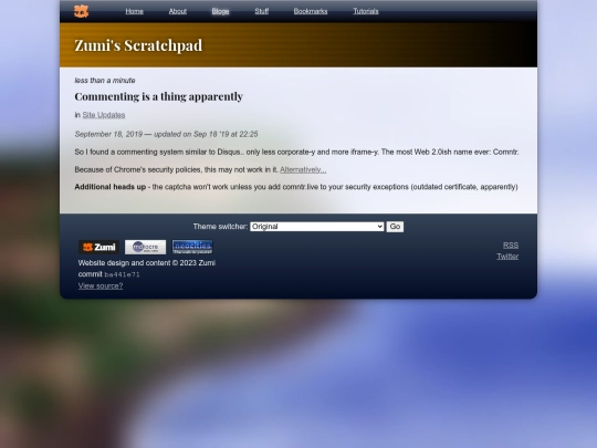 bloge/comments screenshot