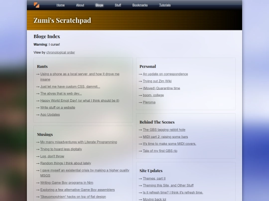 bloge screenshot