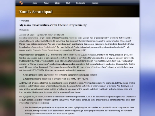 bloge/literate_programming screenshot