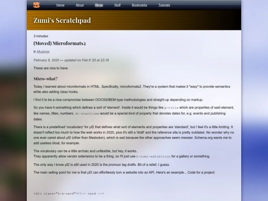 bloge/microformats2 screenshot