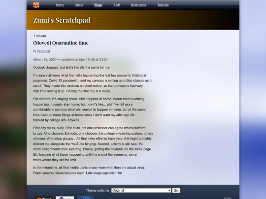 bloge/quarantine_time screenshot